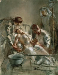 Infusão salina - Um incidente no Hospital da Cruz Vermelha Britânica, Arc-en-Barrois, 1915